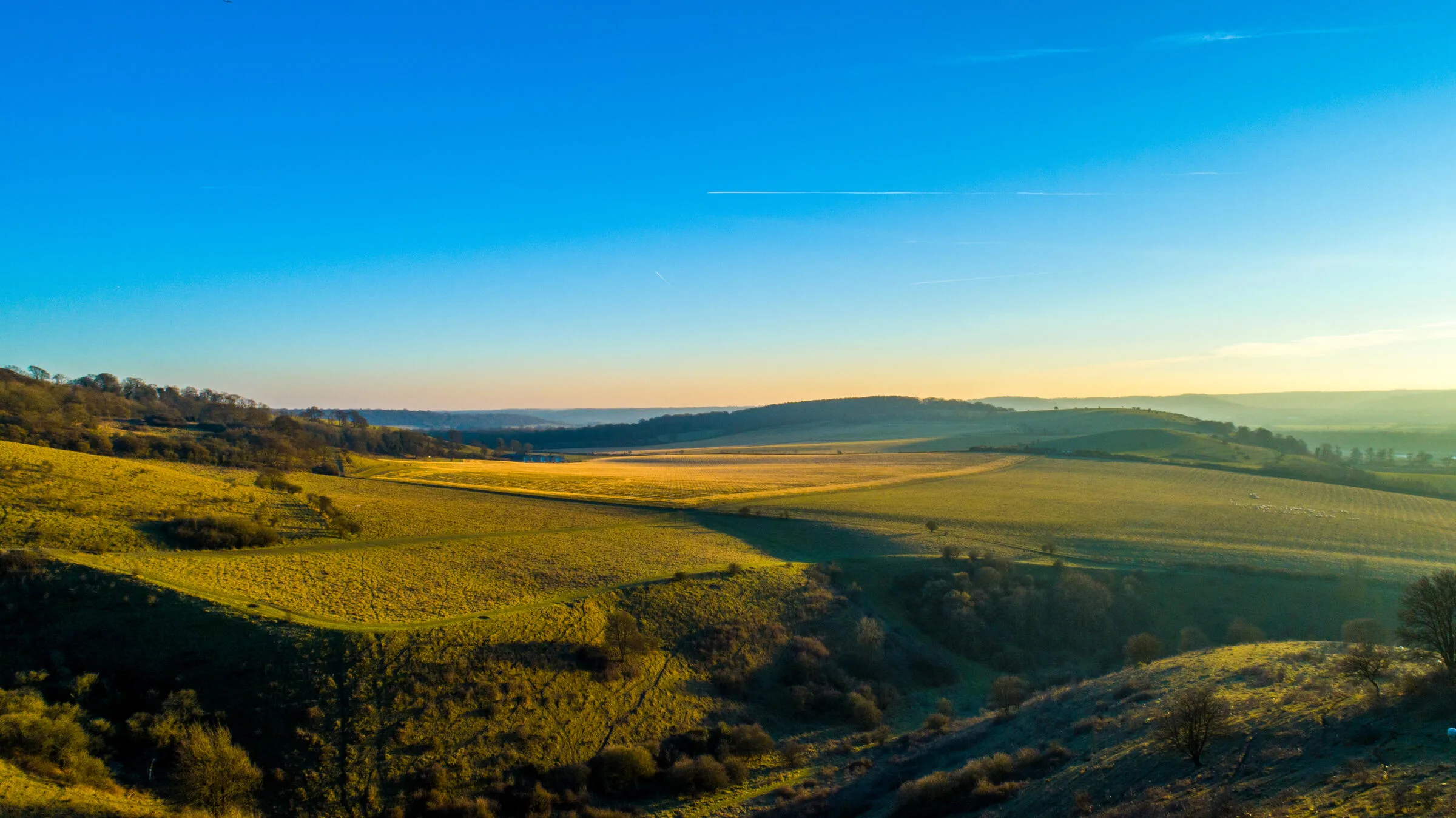 View of the Chiltern Hills where we provide financial advice.