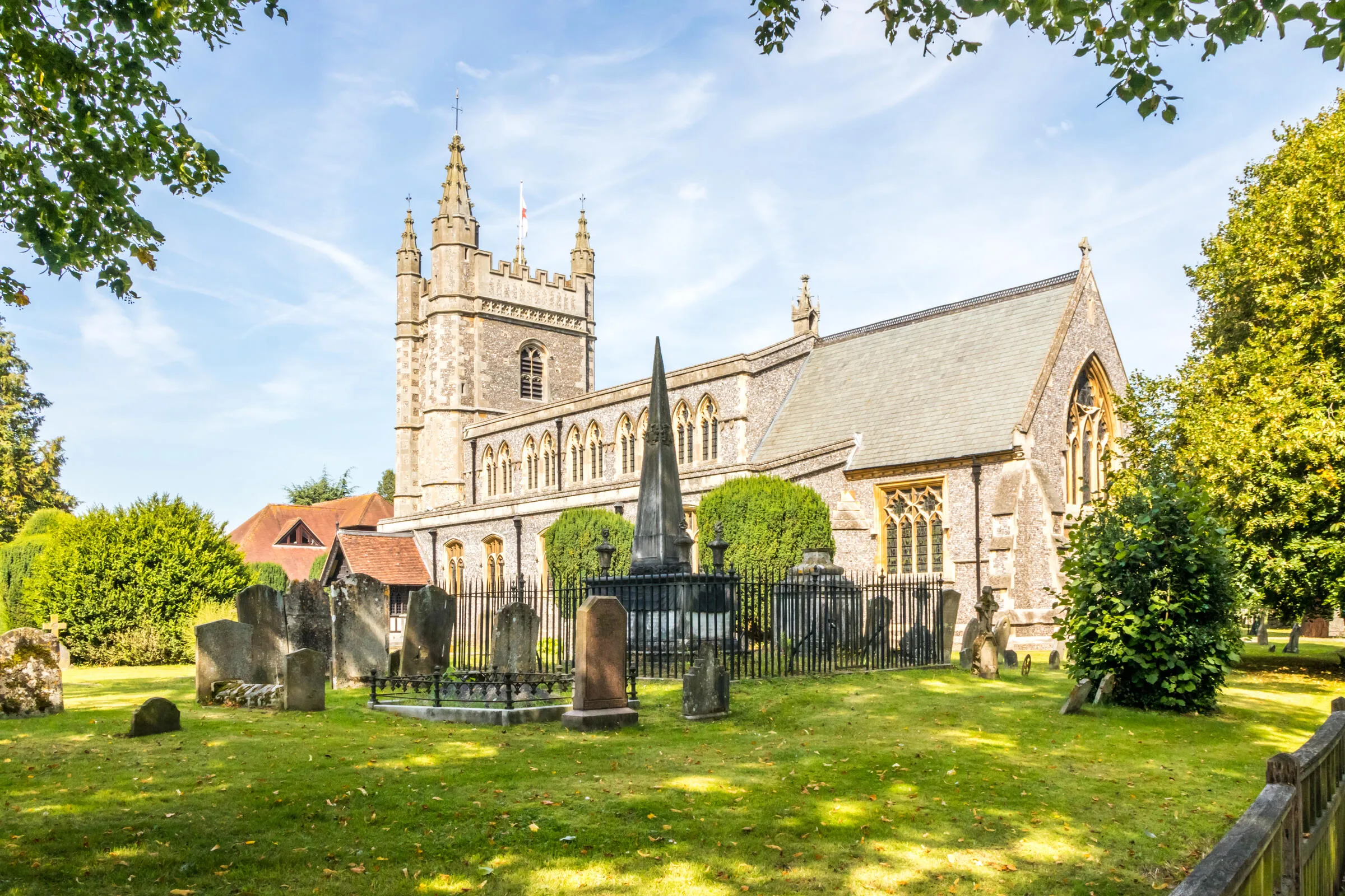 View of Beaconsfield where we provide financial advice.