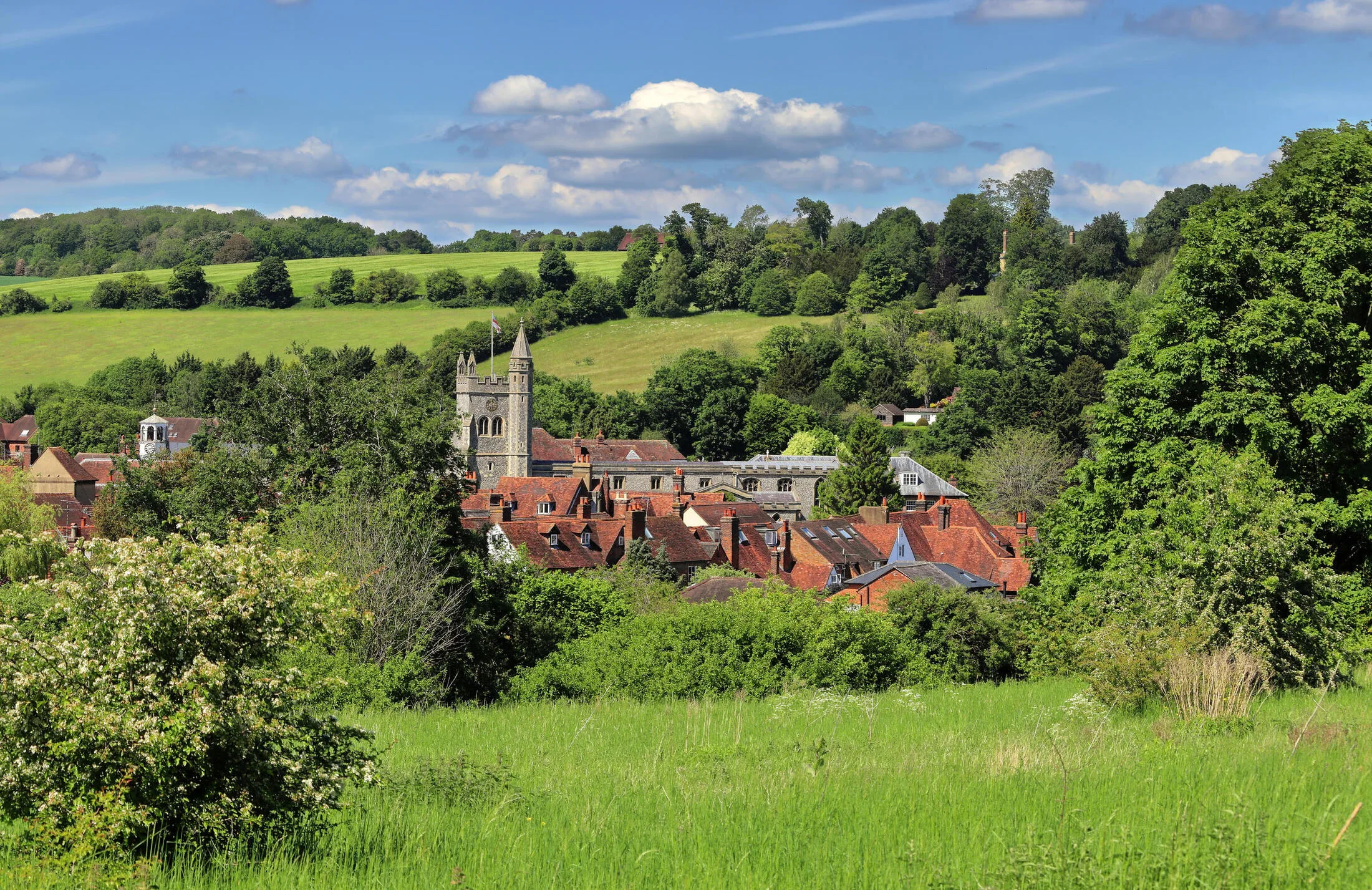 View of Amersham where we provide financial advice.